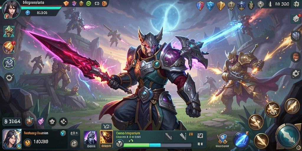 Screenshot menampilkan aksi mendebarkan dalam game SLG.