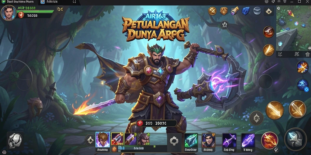 Tampilan gameplay ARPG yang mengesankan dan mendebarkan di AIR168.