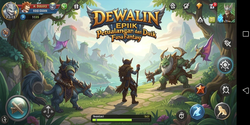 Tampilan gameplay DEWALIN yang menarik dan penuh aksi.