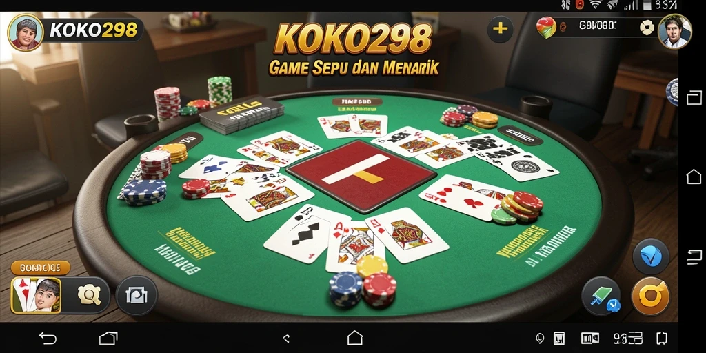 Tampilan permainan Gaple yang menarik dan interaktif.