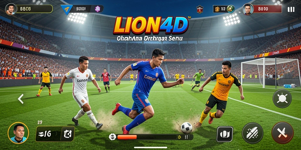 Tampilan gameplay LION4D yang dinamis dan menarik.