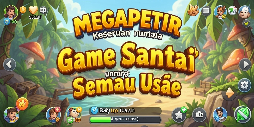 Tangkapan layar gameplay seru MEGAPETIR dengan berbagai tantangan.