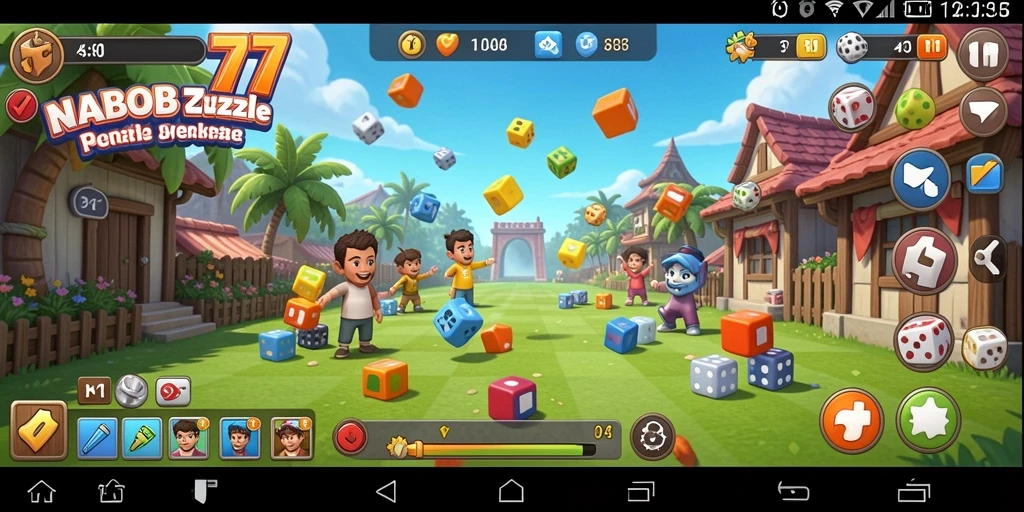 Screenshot gameplay NABOB77 menampilkan aksi teka-teki yang seru.