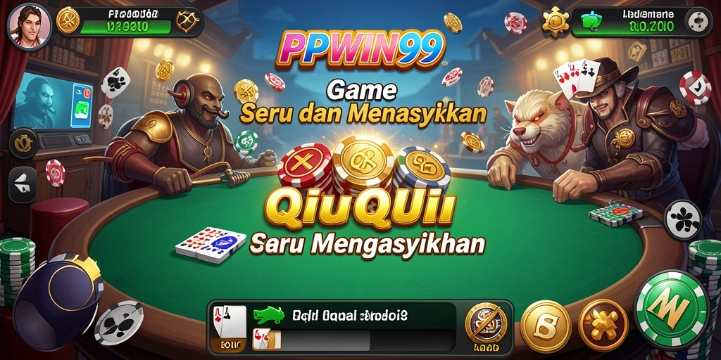 Tampilan gameplay QiuQiu yang seru dan menantang.