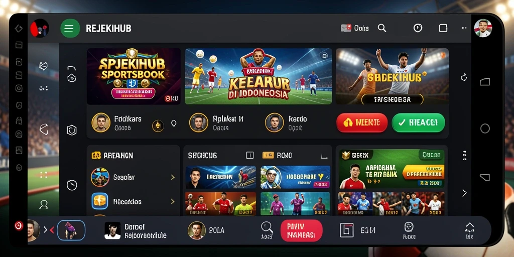 Tampilan menarik dari gameplay REJEKIHUB dalam taruhan olahraga.
