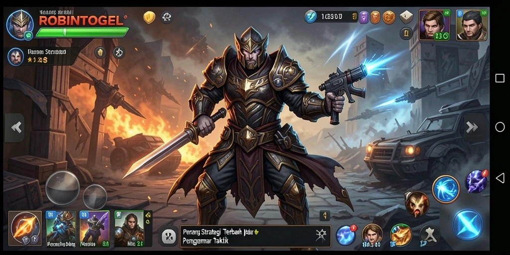 Tampilan gameplay yang menantang di ROBINTOGEL.