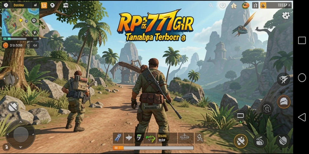 Tangkapan layar gameplay RP777 menunjukkan dunia terbuka yang menakjubkan.
