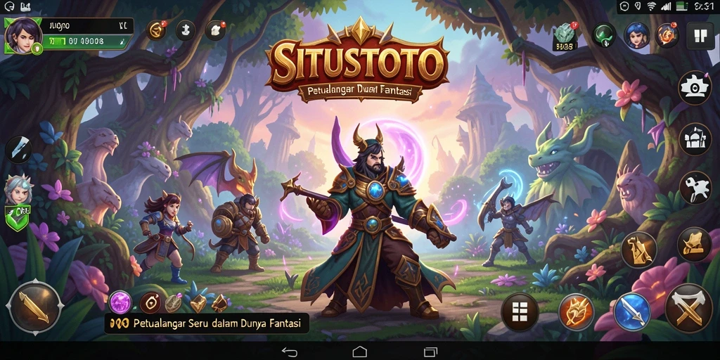 Screenshot gameplay SITUSTOTO menunjukkan petualangan menegangkan yang menanti.