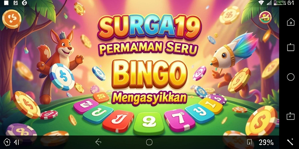 Gameplay seru di SURGA19 dengan pemain yang antusias bermain Bingo.