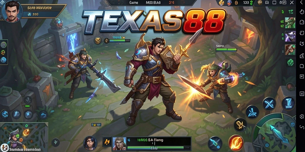 Tampilan utama gameplay <strong>TEXAS88</strong> yang mendebarkan dan penuh aksi.