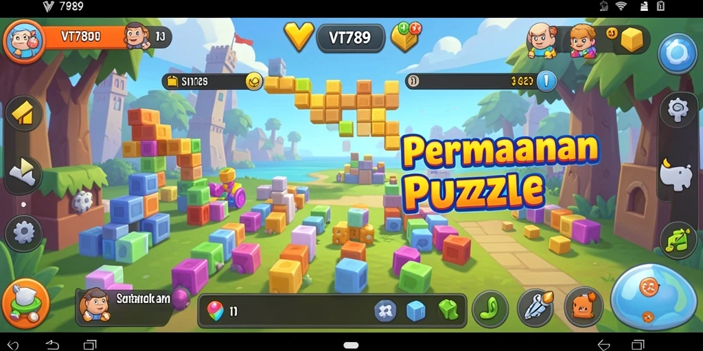 Screenshot dari gameplay VT789 yang menampilkan tantangan puzzle menarik.