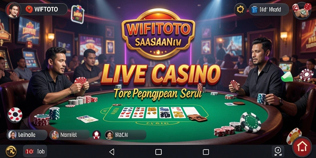 Tampilan gameplay menarik di WIFITOTO Live Casino dengan dealer langsung.